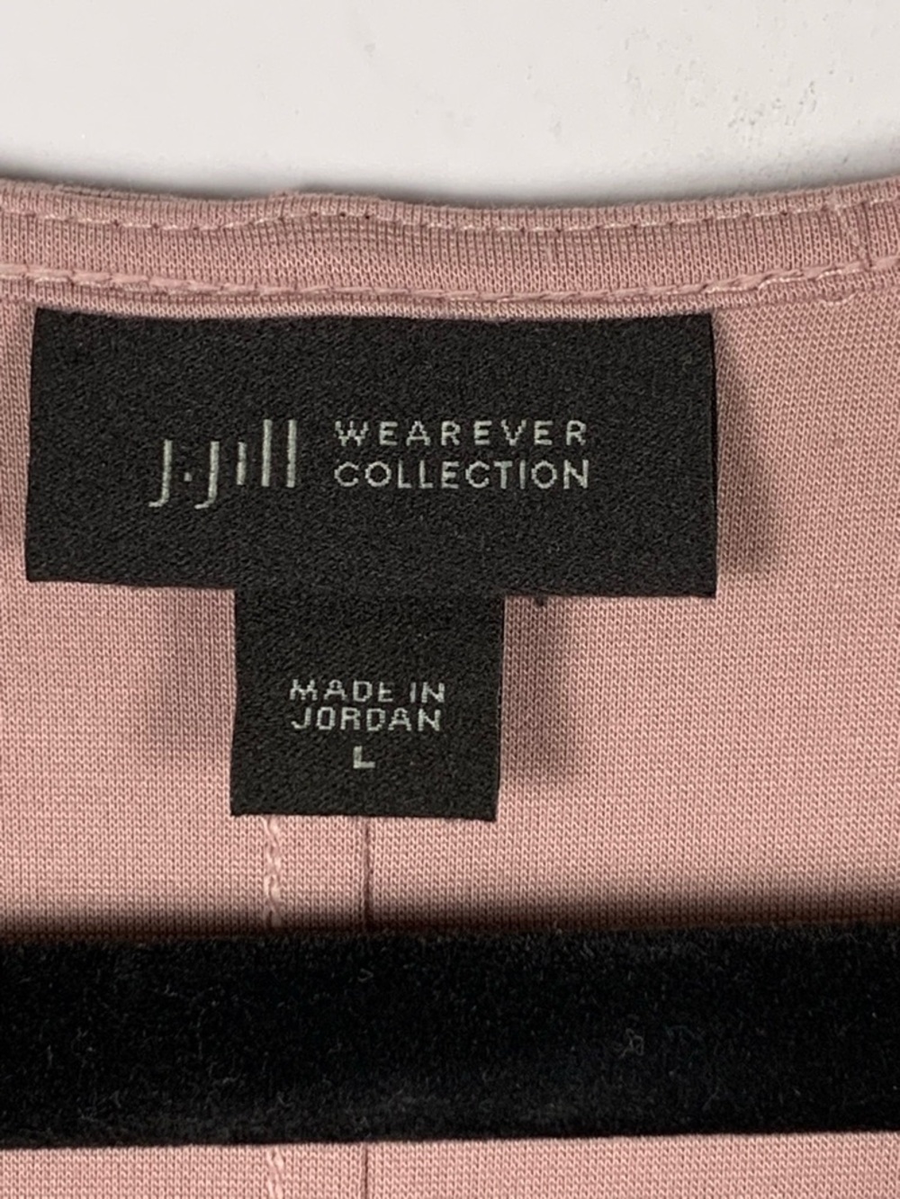 J Jill Wearever Top L Dusty Rose Short Sleeve Stretch Knit Tunic Casual - Picture 7 of 12